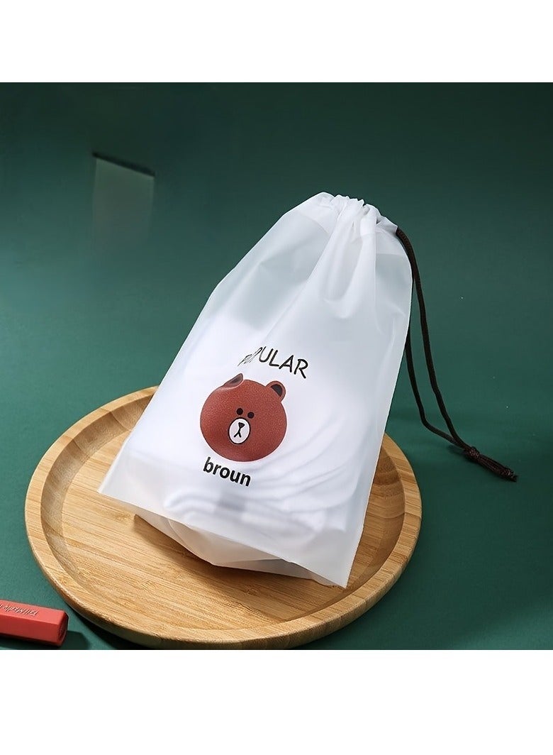 سيسلي أكياس سفر وحماية أحذية 20 قطعة – حقائب تعبئة مقاومة للماء ورباط – واقية من الغبار وقابلة للحمل لتخزين الأحذية والملابس والإكسسوارات - Image 2